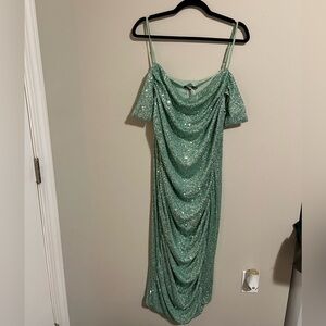 Boohoo glitter dress